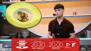 Tânărul chef Filip Dincă impresionează jurații la doar 21 de ani [upl. by Nohtanhoj]