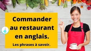 Commander au restaurant en anglais cours danglais débutant [upl. by Anaet]