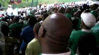 bloemfontein celtic fans singing Wavin Flag world cup song on 2 march 2011 [upl. by Astra]