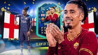 FUT20  TOTS REVIEW  CHRIS SMALLING 94  ULTIMATE TEAM [upl. by Noskcaj]