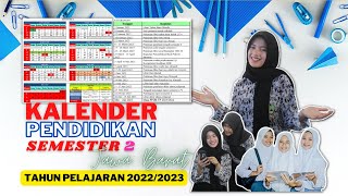 Kalender Pendidikan Tahun Pelajaran 20222023 [upl. by Htirehc]