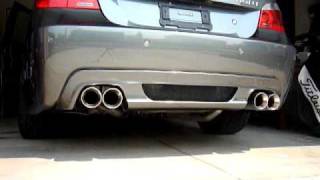 Custom Quad Exhaust for E60 BMW 550i [upl. by Aicined]