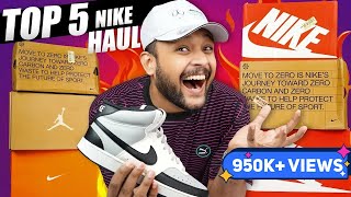 🔥 UNBOXING Top 5 Best Budget NIKE White ShoesSneakers for Men  NIKE Haul Review 2023  ONE CHANCE [upl. by Namara]