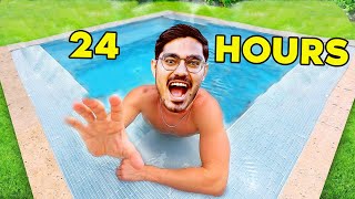 24 Hours in Swimming Pool Challenge अब 24 घंटे इस पूल से बाहर नहीं आ सकते Will We Survive [upl. by Iz934]