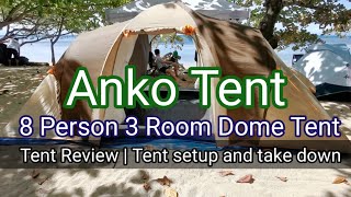 Anko Tent 8 Person 3 Room Dome Tent Kmart Tents [upl. by Amend]