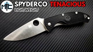 Spyderco Tenacious Lightweight Folding Knife  Overview and Review [upl. by Kcirneh]