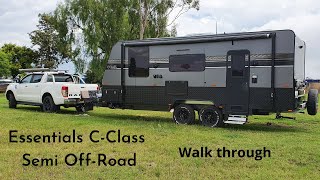 Essentials Caravan C Class Semi off road walkthrough plus we let our Grandsons get a little to muddy [upl. by Ilehs]