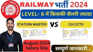 Ch CCTS vs Station Master salary 2024  RRB NPTC 2024 Level 6 post salary  Salary comparison [upl. by Giuseppe]