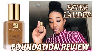 ESTEE LAUDER DOUBLE WEAR STAY IN PLACE MAKEUP SANDALWOOD  THE BEST FULL COVERAGE FOUNDATION [upl. by Mandi84]