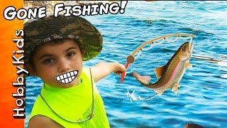 HobbyKids Go Fishing and Catch Real Fish [upl. by Takara]