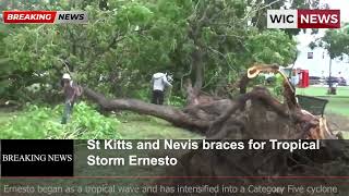 St Kitts and Nevis braces for Tropical Storm Ernesto [upl. by Raval]