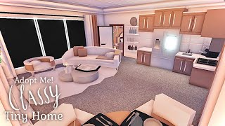 TINY HOME Classy Vibe Aesthetic  Adopt Me  Tour and Speed Build  Roblox [upl. by Sregor]