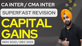 Capital Gain Revision  Income Tax  CA Inter  Nov 2022  CMA Inter  Dec 2022  CS Exec [upl. by Riva]