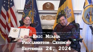 Eric Miazga Proclamation Ceremony  92424 [upl. by Yeliw]