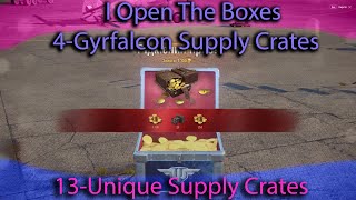 I Open The Boxes 4Gyrfalcon Supply Crates13Unique Supply Crates World Of Warplanes [upl. by Aedrahs552]