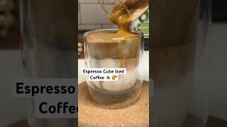 Quick amp Easy Espresso Cube Iced Coffee Recipe  Refreshing Cold Coffee ☕️ youtubeshorts creator [upl. by Constantine]