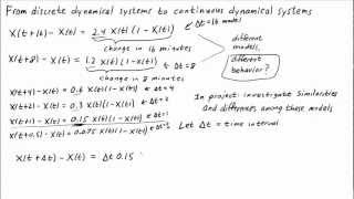 From discrete dynamical systems to continuous dynamical systems [upl. by Clintock]