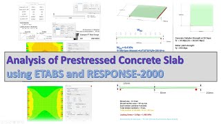 Analysis of Prestressed Concrete Slab using ETABS Part 1 Basics and RESPONSE2000 [upl. by Herwin]