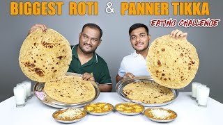 PANEER TIKKA amp ROTI EATING CHALLENGE  Punjabi Sabji amp Roti Eating Competition  Food Challenge [upl. by Quar389]