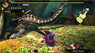 【MH4U】Lv140 Brute Tigrex【Relic Charge Blade Heroics】355 [upl. by Gnik]