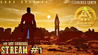 Can I SURVIVE 100 Days On SCORCHED EARTH Live  ARK Survival AscendedSTREAM 1 [upl. by Amora298]