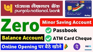 PNB Minor Account Opening Online  How To Open Punjab National Bank Minor Account Online [upl. by Ellison]