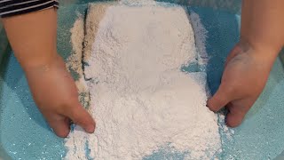 Adding More Powder to Paste Bucket 🤍 Sponges Squeezing 💙 ASMR [upl. by Downey]