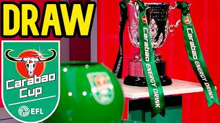 CARABAO CUP QUARTERFINAL DRAW WATCH ALONG [upl. by Nonnag]