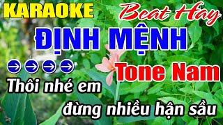 Định Mệnh Karaoke Tone Nam Karaoke Duy Organ  Beat Mới [upl. by Nywrad]