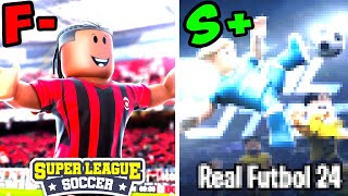 Ranking the BEST and WORST Soccer Games on Roblox [upl. by Donalt]