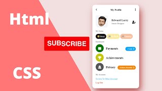 How to make profile page on HTML and CSS tutorial  Web Creator [upl. by Guinevere]