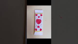 Chocolate Packing For Love ❤️। Chocolatewrapping 🧡। viral giftpacking creative shorts 😊 [upl. by Ynnatirb]