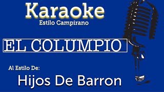 El Columpio  Karaoke  Hijos De Barron [upl. by Yrocej]