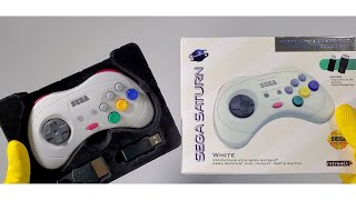 RetroBit  Unboxing Sega Saturn Bluetooth Controller 2020 [upl. by Gayleen]