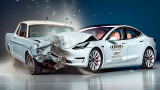 NEW CAR VS OLD CAR CRASH TEST [upl. by Yerocal]