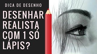 Dar de fazer desenho realista só com 1 lápis Dica de desenho Lino responde [upl. by Alberta583]