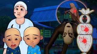 Upin amp Ipin Hantu Terbang Mencuri Tutup Kepala Si Opah amp Hantu Kayang Pocong Mobil Van [upl. by Gypsy]