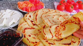 Çok Lezzetli 😋 Krep tarifi Kahvaltılık tarifler 🎉 Börek Akıtma nasıl yapılır Nefis yemek tarifleri [upl. by Colvin122]