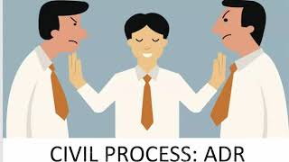 Civil process  Types of ADR [upl. by Nnylear]