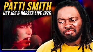 The Queen of Punk PATTI SMITH  HEY JOE amp HORSES LIVE 1976  REACTION [upl. by Eanal774]