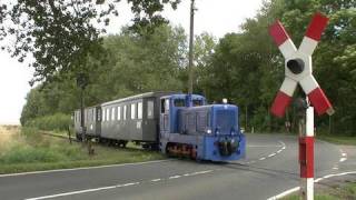 BÜ quotB242 Zirkelschachtquot bei Klostermansfeld mit Bergwerksbahn [upl. by Llebasi894]