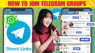 How To Join Telegram Group links  New Telegram Group amp Channel Links  5000 Girls Chatting Groups [upl. by Tnias690]