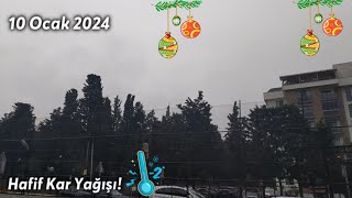 İstanbul Hafif Kar Yağışı 10 Ocak 2024 [upl. by Ulane]