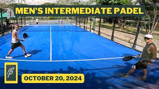 Alabang Country Club Padel Intermediate Carlo Kres vs Nico Ernie Game 2 Oct 20 2024 [upl. by Huei]