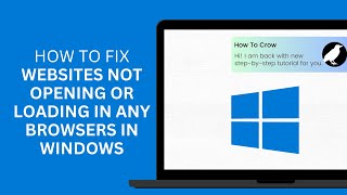 How to Fix Some Websites Not Opening in Any Browsers in Windows  Some Websites Not Loading [upl. by Letnom298]