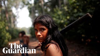 Amazon fires the tribes fighting to save their dying rainforest [upl. by Ahsinned30]