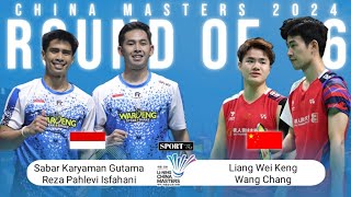 China Masters 2024  Sabar GUTAMAReza ISFAHANI vs LIANG Wei KengWANG Chang  Round of 16 [upl. by Mehalek]