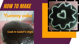 Chocolate cake  how to make chocolate cake easy way  Quick n easy cake recipe [upl. by Noir]