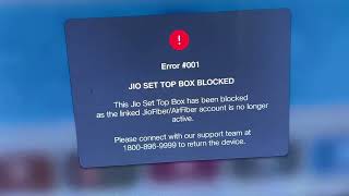 Jio air fiber set top box blocked  How to unblock jio air fiber set top box  Devashish youtuber [upl. by Salokcin]