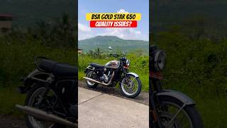 BSA Gold Star 650 Build Quality Issues  BikeWale shorts bsagoldstar650 [upl. by Yelreveb]